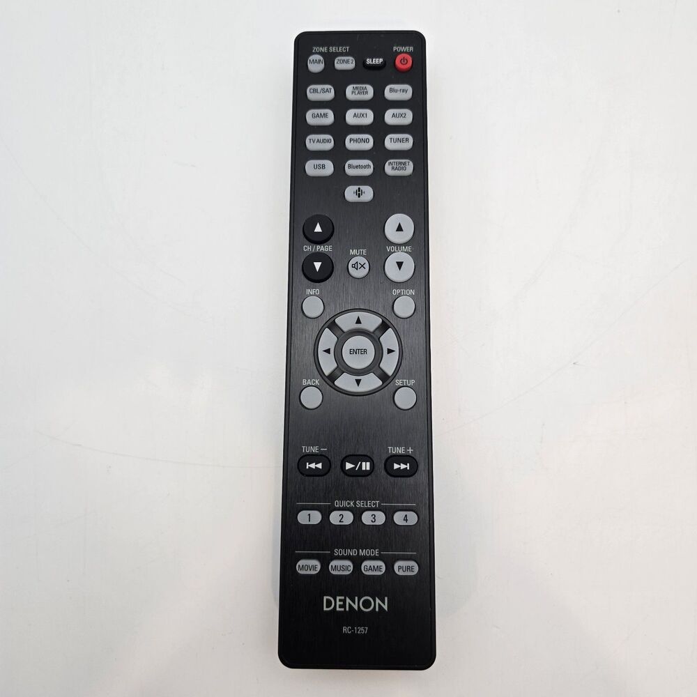 Genuine DENON RC-1257 Remote AVR-X1800H & AVR-S770H